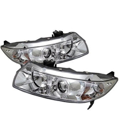 06 - 08 Honda Civic (Coupe) Headlight Set - Black Patch Performance - SPYD5010797