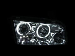 0610 CHARGER HEADLIGHTS BLACK CLEAR PROJECTOR WITH HALOS DRIVER/PASSENGER - Black Patch Performance - ANZO121218