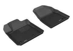 09 - 15 Honda Pilot Floor Mat Set - Front - Black Patch Performance - 3DMAL1HD05811509