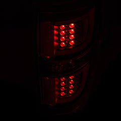 0913 F150 LED TAILLIGHTS BLACK DRIVER/PASSENGER - Black Patch Performance - ANZO311257