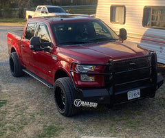 15 - 17 F150 Trail FX Front Diamond Plate Bumper - Black Patch Performance - FX3028