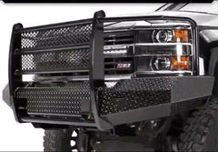 15 - 19 Chevrolet 2500/3500 Trail FX Front Diamond Plate Bumper - Black Patch Performance - FX3021