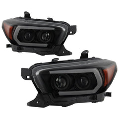 16 - 18 Toyota Tacoma SR5 Headlight Set - Black Patch Performance - SPYD5087546