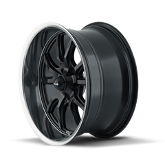 17x7 RIDLER 650 5x4.75 Offset (0) Center Bore (83.82) Style #650 | 650 - 7761MB - Black Patch Performance - RIDL6507761MB