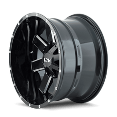 17x9 ION 141 6x135 6x5.5 Offset (13) Center Bore (106) Style #141 | 141 - 7937B13 - Black Patch Performance - ION1417937B13