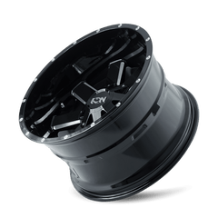 17x9 ION 141 6x135 6x5.5 Offset (13) Center Bore (106) Style #141 | 141 - 7937B13 - Black Patch Performance - ION1417937B13