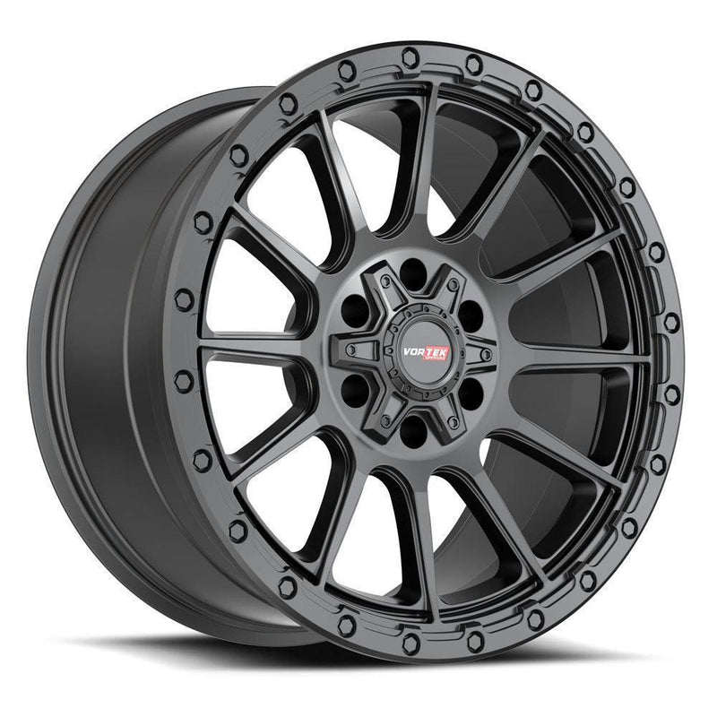 17x9 Vortek VRT - 606 6x4.5 6x5.5 Matte Black Offset (0) Center Bore (93.1) 606179530MB - Black Patch Performance - VORT606179530MB