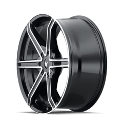 18x8 MAZZI STILTS 6x135 6x5.5 Offset (20) Center Bore (106) Style #371 | 371 - 8837B - Black Patch Performance - MAZZ3718837B