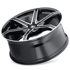 18x8 MAZZI STILTS 6x135 6x5.5 Offset (20) Center Bore (106) Style #371 | 371 - 8837B - Black Patch Performance - MAZZ3718837B