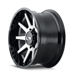 18x9 ION 143 6x135 Offset (0) Center Bore (87.1) Style #143 | 143 - 8936BTR - Black Patch Performance - ION1438936BTR