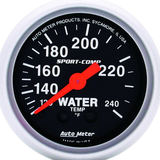 2-1/16 in. WATER TEMPERATURE, 120-240 Fahrenheit, SPORT-COMP - Black Patch Performance - AUTO3332