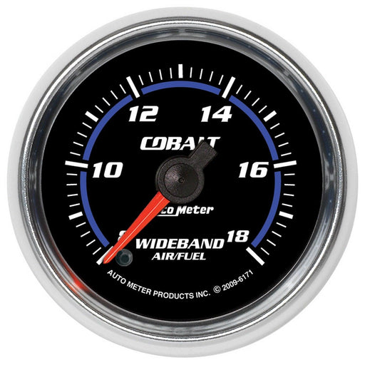 2-1/16 in. WIDEBAND AIR/FUEL RATIO, ANALOG, 8:1-18:1 AFR, COBALT - Black Patch Performance - AUTO6171