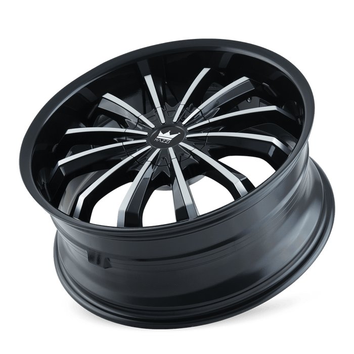 24x9.5 MAZZI FUSION 5x115 5x120 Offset (18) Center Bore (74.1) Style #341 | 341-24918B - Wheel from Black Patch Performance