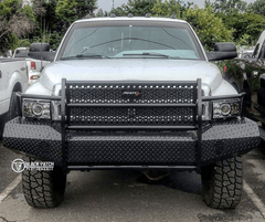 94-02 Dodge Ram 2500/3500 Trail FX Front Diamond Plate Bumper - BUMPER from Black Patch Performance