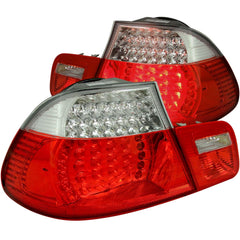 9901 BMW 3 SERIES E46 2DR 4PC LED TAILLIGHTS LED RED/CLEAR DRIVER/PASSENGER - TAIL LIGHT SET from Black Patch Performance