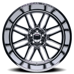 20x10 AMERICAN TRUXX RESTLESS 8x180 Offset ( - 25) Center Bore (124.1) Style #AT1915 | AT1915 - 2178C - Black Patch Performance - AMERAT19152178C