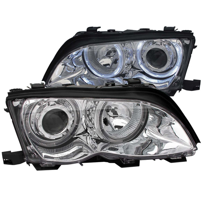 ANZO USA 121212 Projector Headlight Set w/Halo - Electrical, Lighting and Body from Black Patch Performance