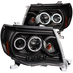 05-11 Toyota Tacoma Headlight Set - Black Patch Performance - ANZO121282