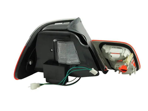 0106 BMW 3 SERIES LED TAILLIGHTS W/RED BULB AND SMOKE LENS DRIVER/PASSENGER - Black Patch Performance - ANZO321186