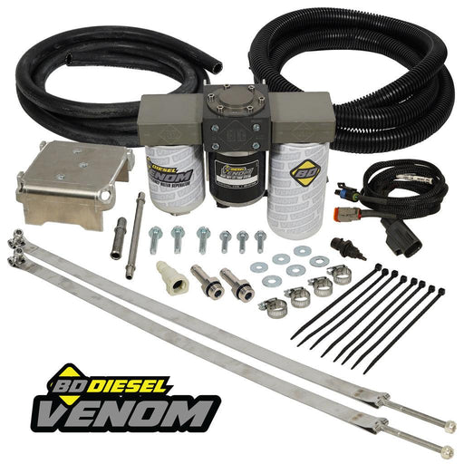 BD Venom Power Stroke Fuel Lift Pump c/w Filter &amp; Separator Ford 6.4L 2008-2010 - Air and Fuel Delivery from Black Patch Performance