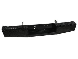 19 - 22 Ram 2500/3500 AND 09 - 20 OLD Model Ram 1500 Trail FX Rear Diamond Plate Bumper - Black Patch Performance - FX1020