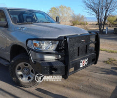 19 - 22 Ram 1500 NEW MODEL Trail FX Front Diamond Plate Bumper - Black Patch Performance - FX3025