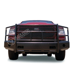 19 - 22 Ram 1500 NEW MODEL Trail FX Front Diamond Plate Bumper - Black Patch Performance - FX3025