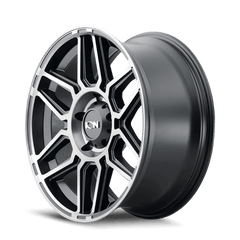 20x9 ION 146 8x170 Offset (0) Center Bore (125.2) Style #146 | 146 - 2970TM - Black Patch Performance - ION1462970TM