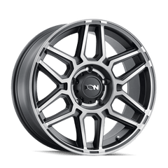 20x9 ION 146 8x170 Offset (0) Center Bore (125.2) Style #146 | 146 - 2970TM - Black Patch Performance - ION1462970TM