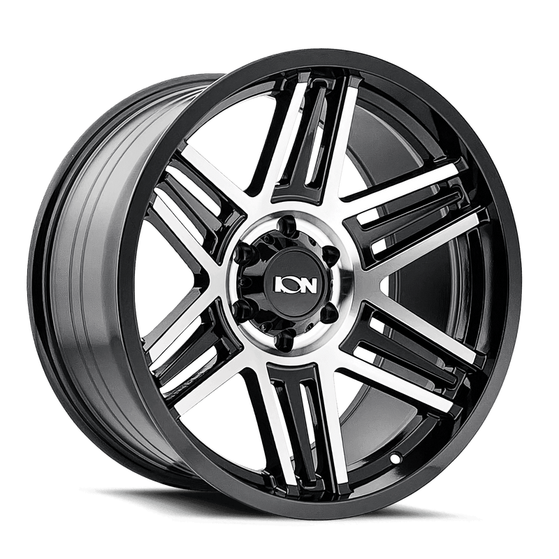 20x9 ION 147 6x5.5 Offset (18) Center Bore (106) Style #147 | 147 - 2983BM18 - Black Patch Performance - ION1472983BM18