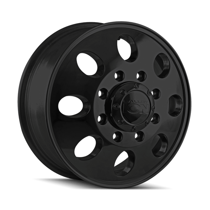 17x6.5 ION 167 8x200 Offset (125.3) Center Bore (142) Style #167 | 167 - 7677FMB - Black Patch Performance - ION1677677FMB