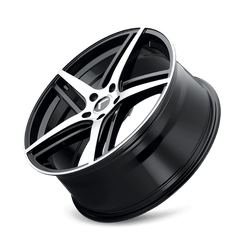 20x8.5 KRAZE MILANO 5x120 Offset (38) Center Bore (74.1) Style #KR195 | KR195 - 2812BM38 - Black Patch Performance - KRAZKR1952812BM38