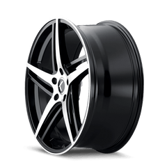 20x8.5 KRAZE MILANO 5x120 Offset (38) Center Bore (74.1) Style #KR195 | KR195 - 2812BM38 - Black Patch Performance - KRAZKR1952812BM38