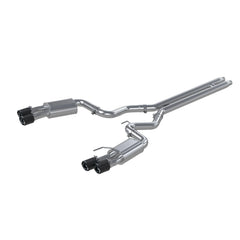 MBRP Exhaust 3in. Cat Back; with Quad 4in. Carbon Fiber Tips; Street Version; T304 - Exhaust from Black Patch Performance