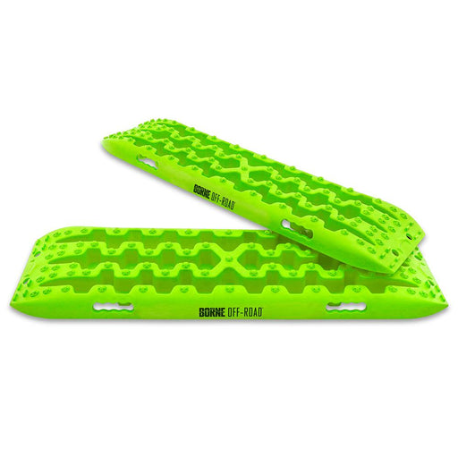 Mishimoto BNRB-109NG Borne Off-Road Traction Board Set, Neon Green - Accessories from Black Patch Performance
