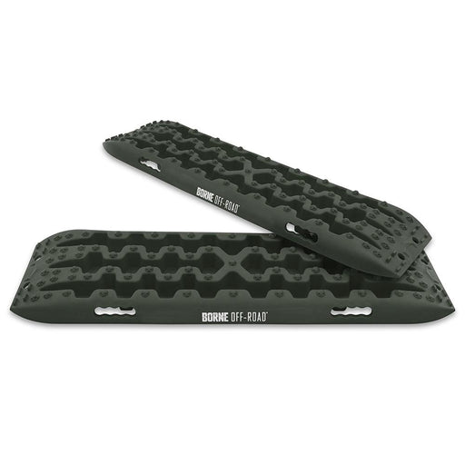 Mishimoto BNRB-109OD Borne Off-Road Traction Board Set, Olive Drab - Accessories from Black Patch Performance