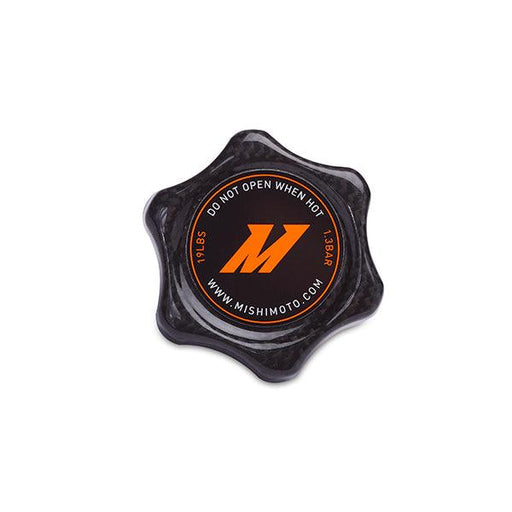 Mishimoto Carbon Fiber 1.3 Bar Radiator Cap, Small - Belts and Cooling from Black Patch Performance