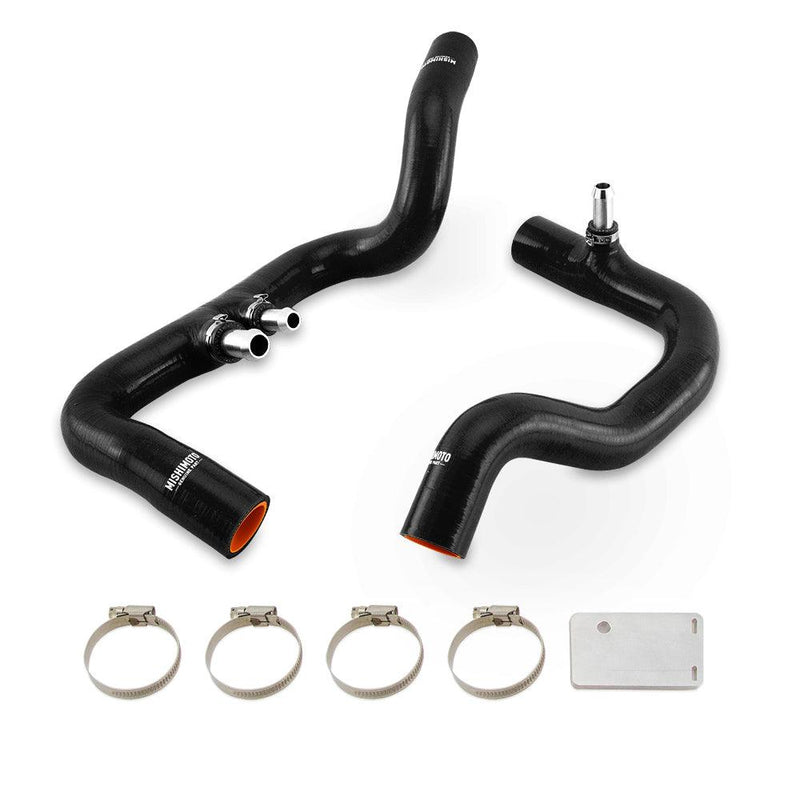 Mishimoto MMHOSE-JLP-18ABK Silicone Coolant Hose Kit, Fits 2018+ Jeep Wrangler JL 3.6L W/ Auto Trans, Black - Belts and Cooling from Black Patch Performance