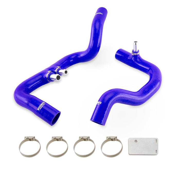 Mishimoto MMHOSE-JLP-18ABL Silicone Coolant Hose Kit, Fits 2018+ Jeep Wrangler JL 3.6L W/ Auto Trans, Blue - Belts and Cooling from Black Patch Performance