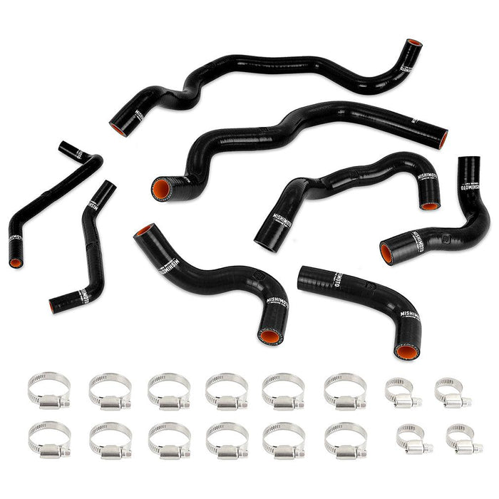 Mishimoto MMHOSE-Q50-16ANCBK Silicone Intercooler Coolant Hose Kit, fits Infiniti Q50/Q60 3.0T 2016+, Black - Belts and Cooling from Black Patch Performance