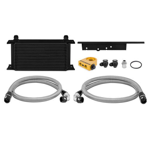 Mishimoto MMOC-350Z-03TBK 2003-2009 Nissan 350Z/2003-2007 Infiniti G35 Coupe Thermostatic Oil Cooler, Blk - Belts and Cooling from Black Patch Performance