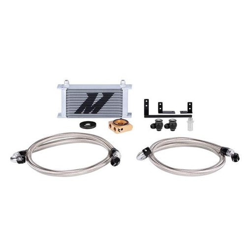 Mishimoto MMOC-MIA-16T Mazda Miata Oil Cooler Kit, 2016-2018, Silver, Thermostatic - Belts and Cooling from Black Patch Performance