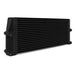 Mishimoto MMOC-SSO-17BK Universal Heavy-Duty Bar-and-Plate Oil Cooler, 17in Core, Same-Side Outlets - Belts and Cooling from Black Patch Performance