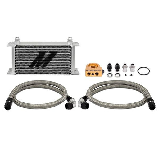 Mishimoto MMOC-ULT Universal Thermostatic 19 Row Oil Cooler Kit - Belts and Cooling from Black Patch Performance