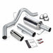 Monster Exhaust System, 4-inch Single Exit, Chrome Tip for 2004-2007 Dodge Ram 2500/3500 5.9L Cummins, 325hp, SCLB/CCSB - Exhaust from Black Patch Performance