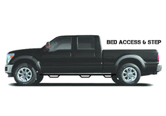 Podium Step LG - Wheel-to-Wheel with Bed Access (3 Steps per Side) - 3 in. Main Tube Diameter - 2007-2021 Toyota Tundra 6' 6" Bed Double Cab - Textured Black - Body from Black Patch Performance