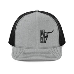 Richardson 112 Half Skull Logo Hat Black Thread - from Black Patch Performance