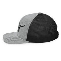 Richardson 112 Half Skull Logo Hat Black Thread - from Black Patch Performance