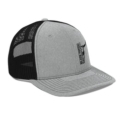 Richardson 112 Half Skull Logo Hat Black Thread - from Black Patch Performance