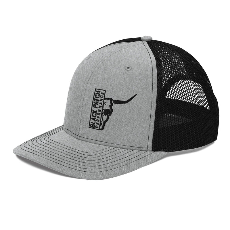 Richardson 112 Half Skull Logo Hat Black Thread - from Black Patch Performance